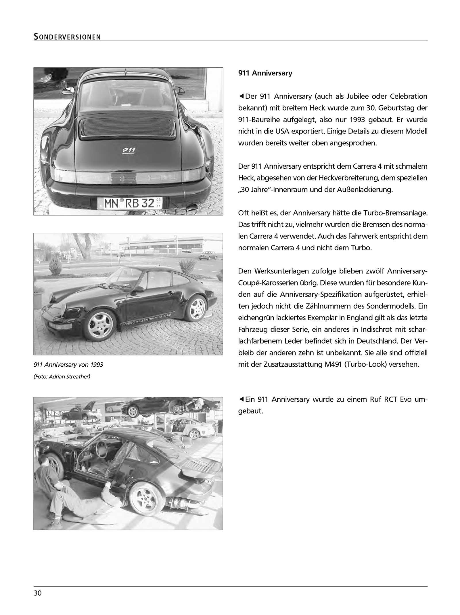 Beispielinhalt (Bild) Handbuch Porsche 911 Typ 964