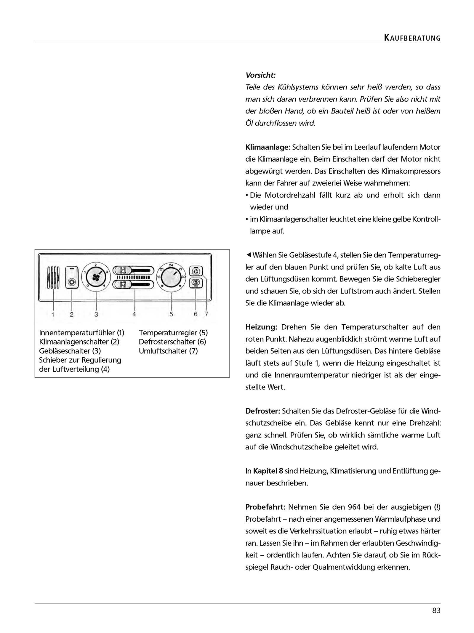 Beispielinhalt (Bild) Handbuch Porsche 911 Typ 964