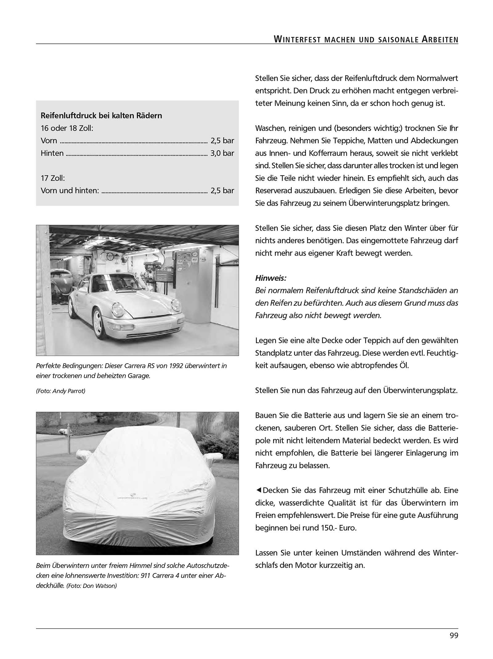 Beispielinhalt (Bild) Handbuch Porsche 911 Typ 964