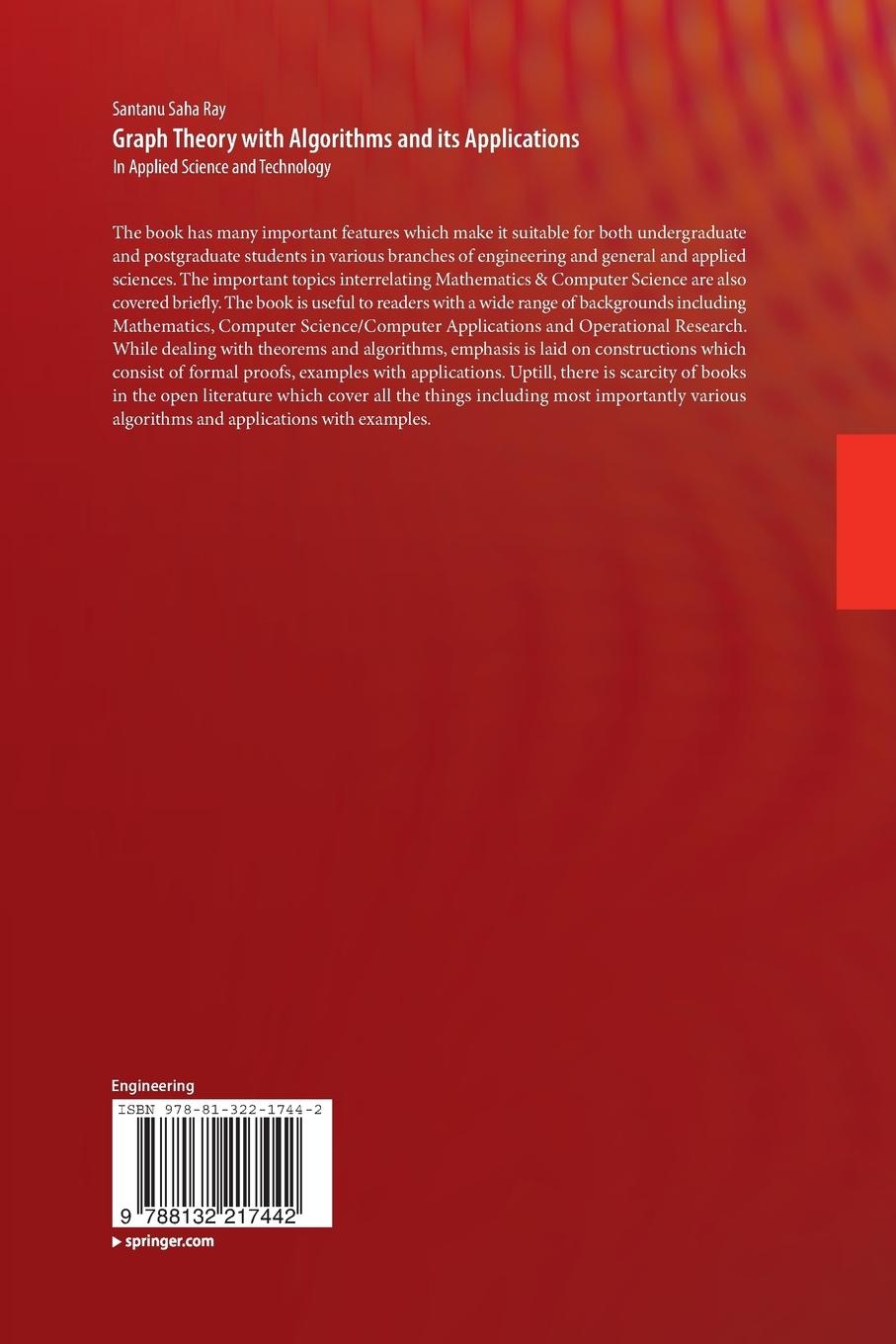 Rückseitencover Graph Theory with Algorithms and its Applications