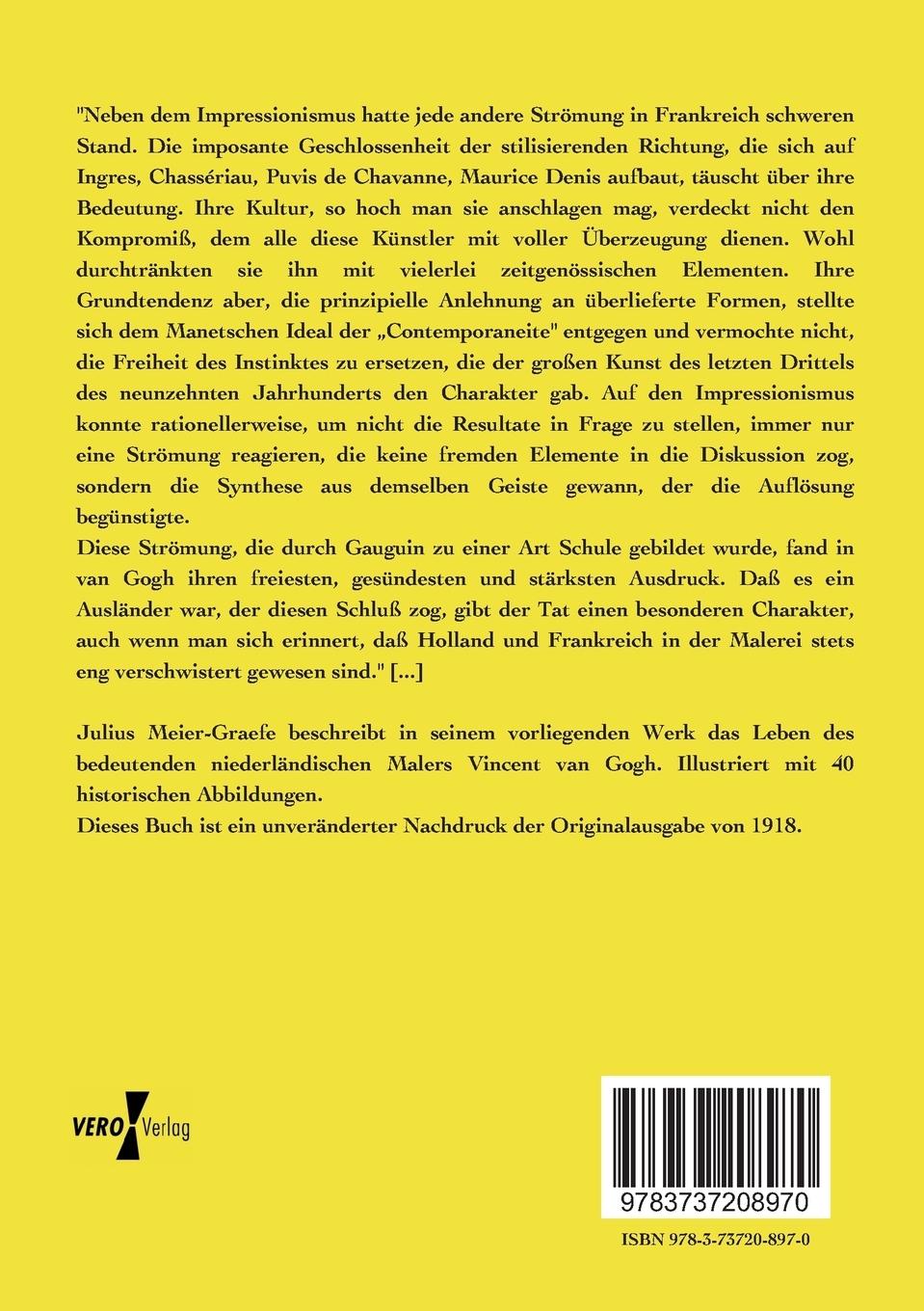 Rückseitencover Vincent van Gogh