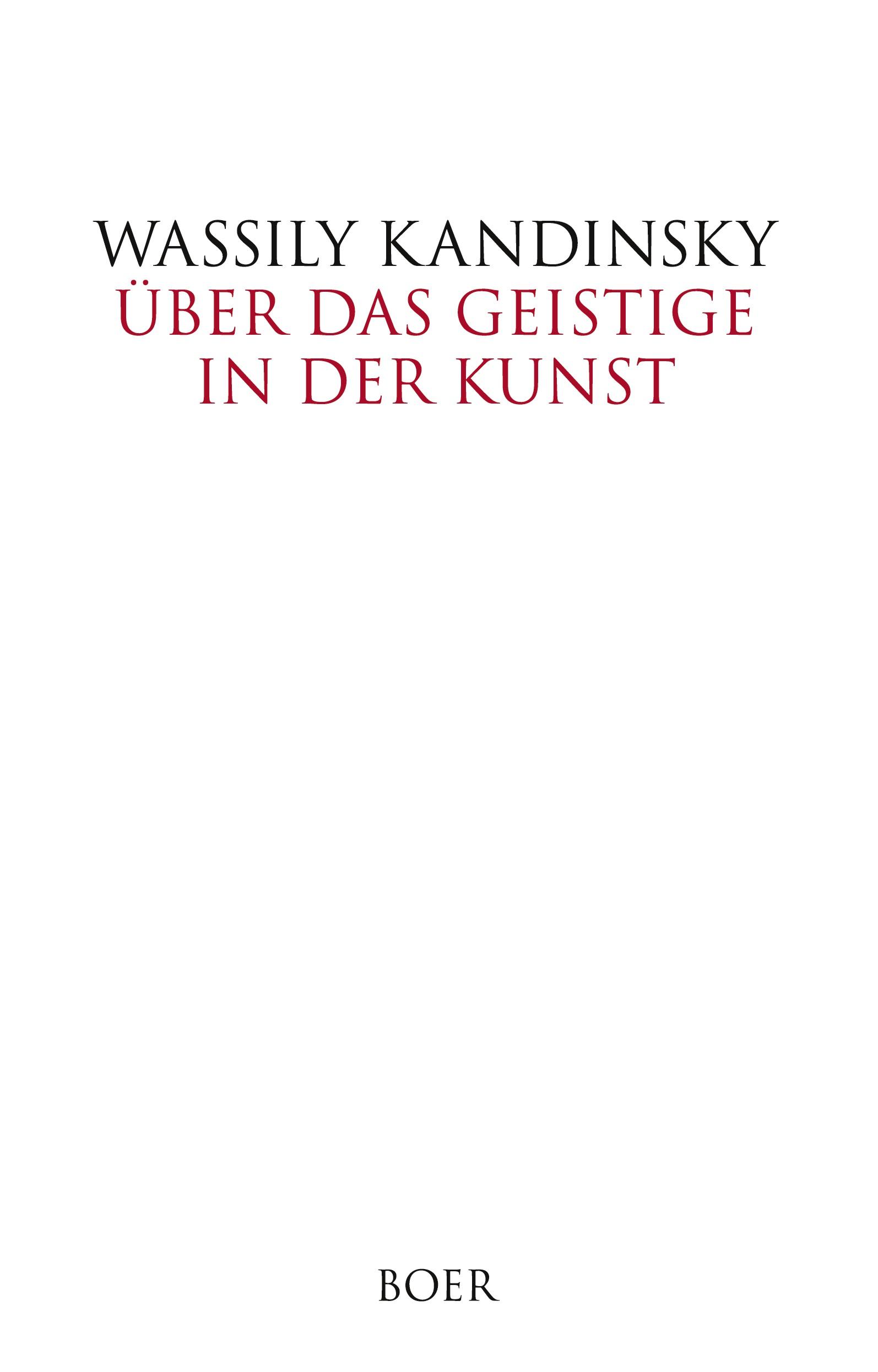 Vorderes Coverbild Über das Geistige in der Kunst