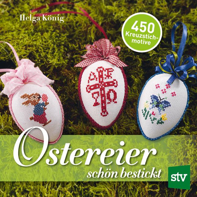 Vorderes Coverbild Ostereier schön bestickt
