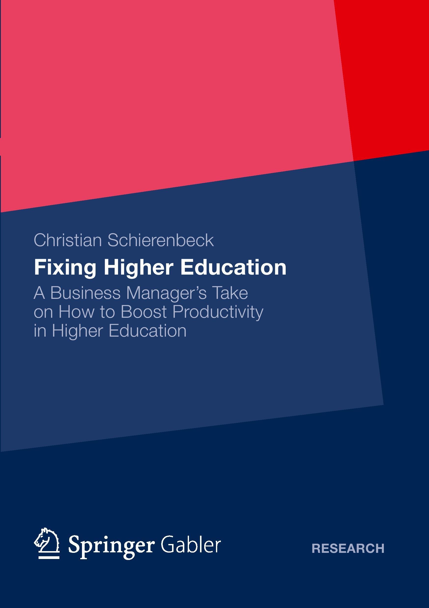 Vorderes Coverbild Fixing Higher Education