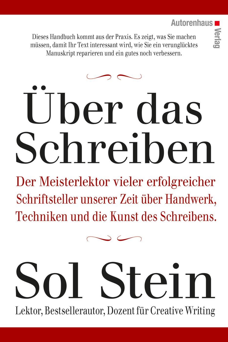 Vorderes Coverbild Über das Schreiben