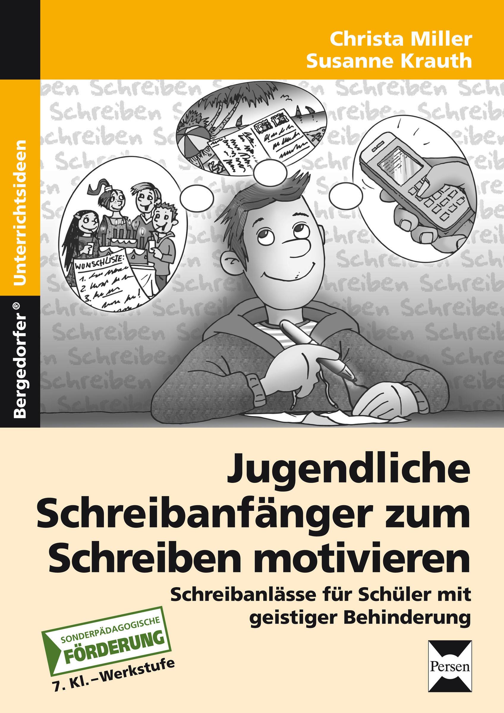Vorderes Coverbild Jugendl. Schreibanfänger zum Schreiben motivieren