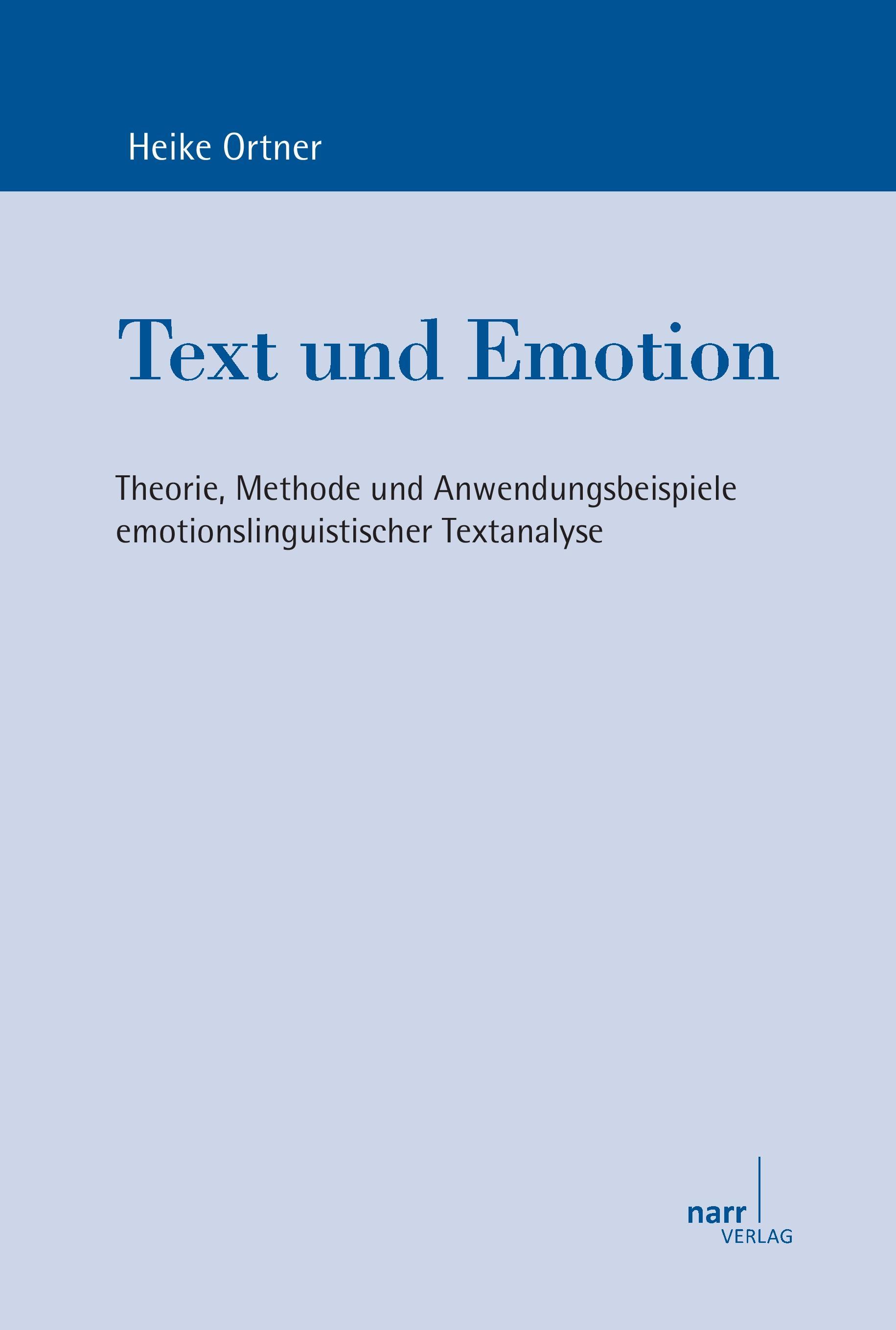 Vorderes Coverbild Text und Emotion