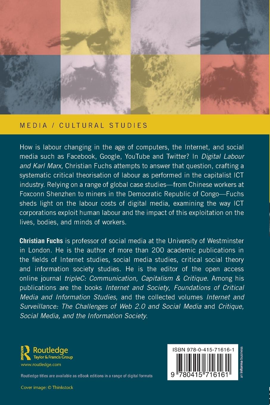 Rückseitencover Digital Labour and Karl Marx