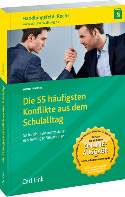 Vorderes Coverbild Die 55 häufigsten Konflikte aus dem Schulalltag