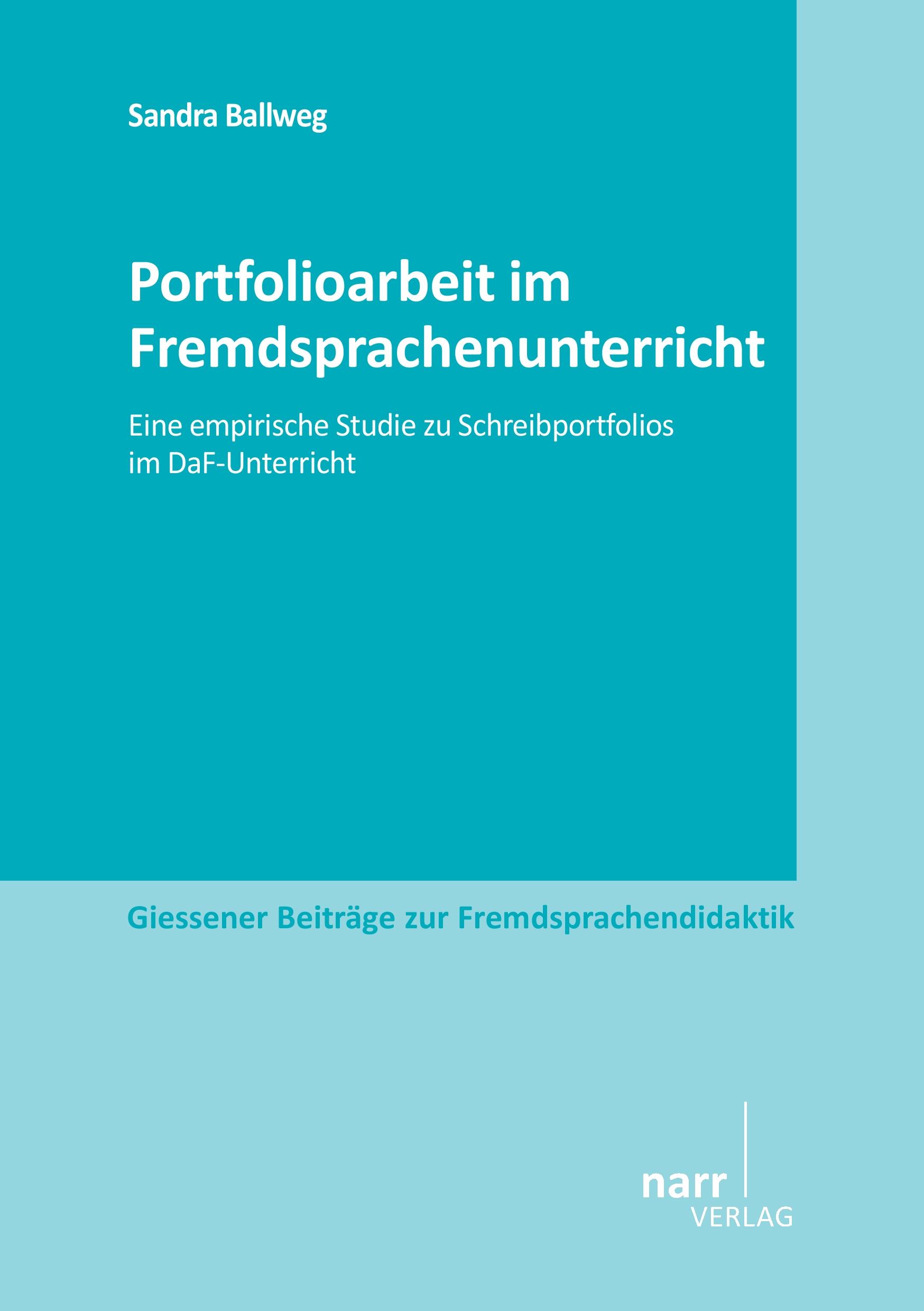 Vorderes Coverbild Portfolioarbeit im Fremdsprachenunterricht