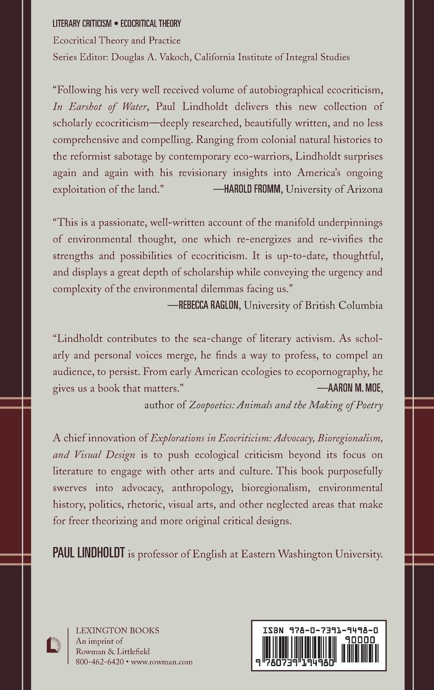 Rückseitencover Explorations in Ecocriticism
