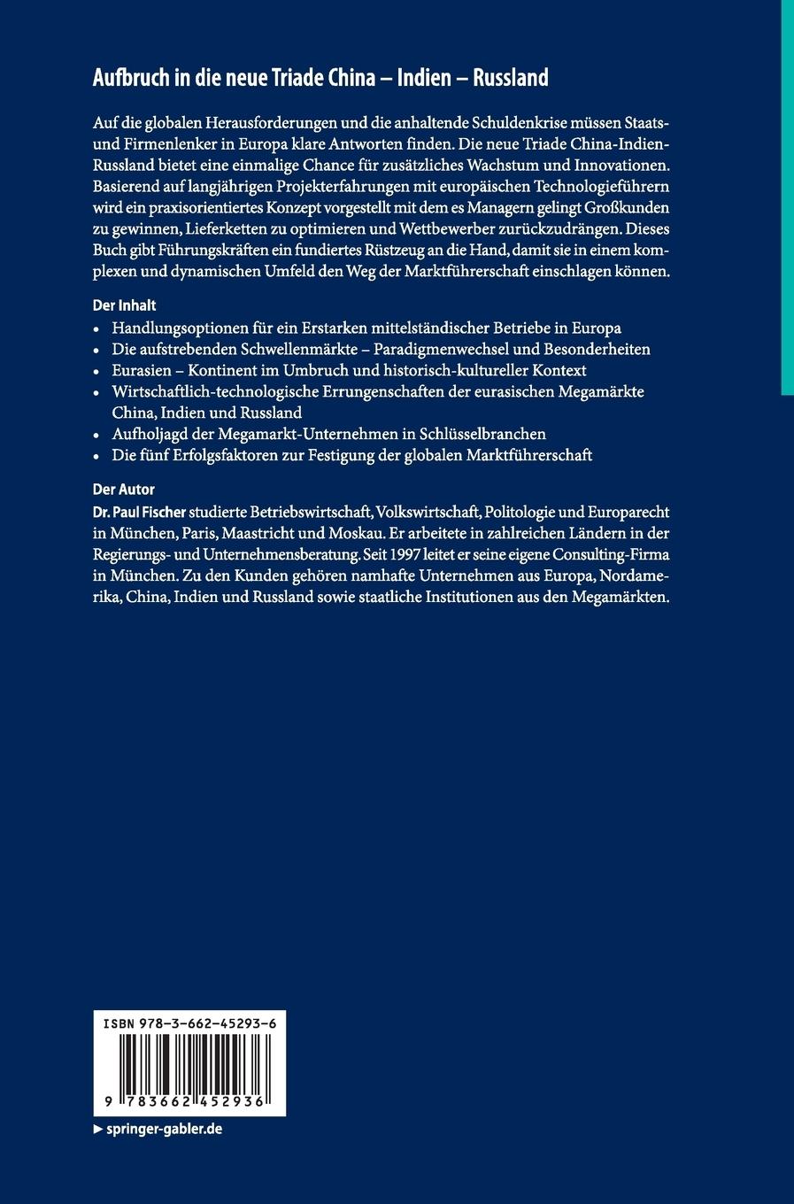 Rückseitencover Aufbruch in die neue Triade China - Indien - Russland