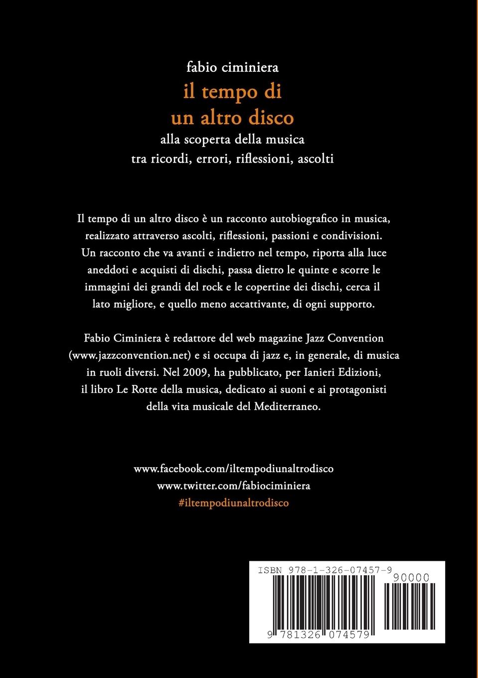 Rückseitencover Il tempo di un altro disco