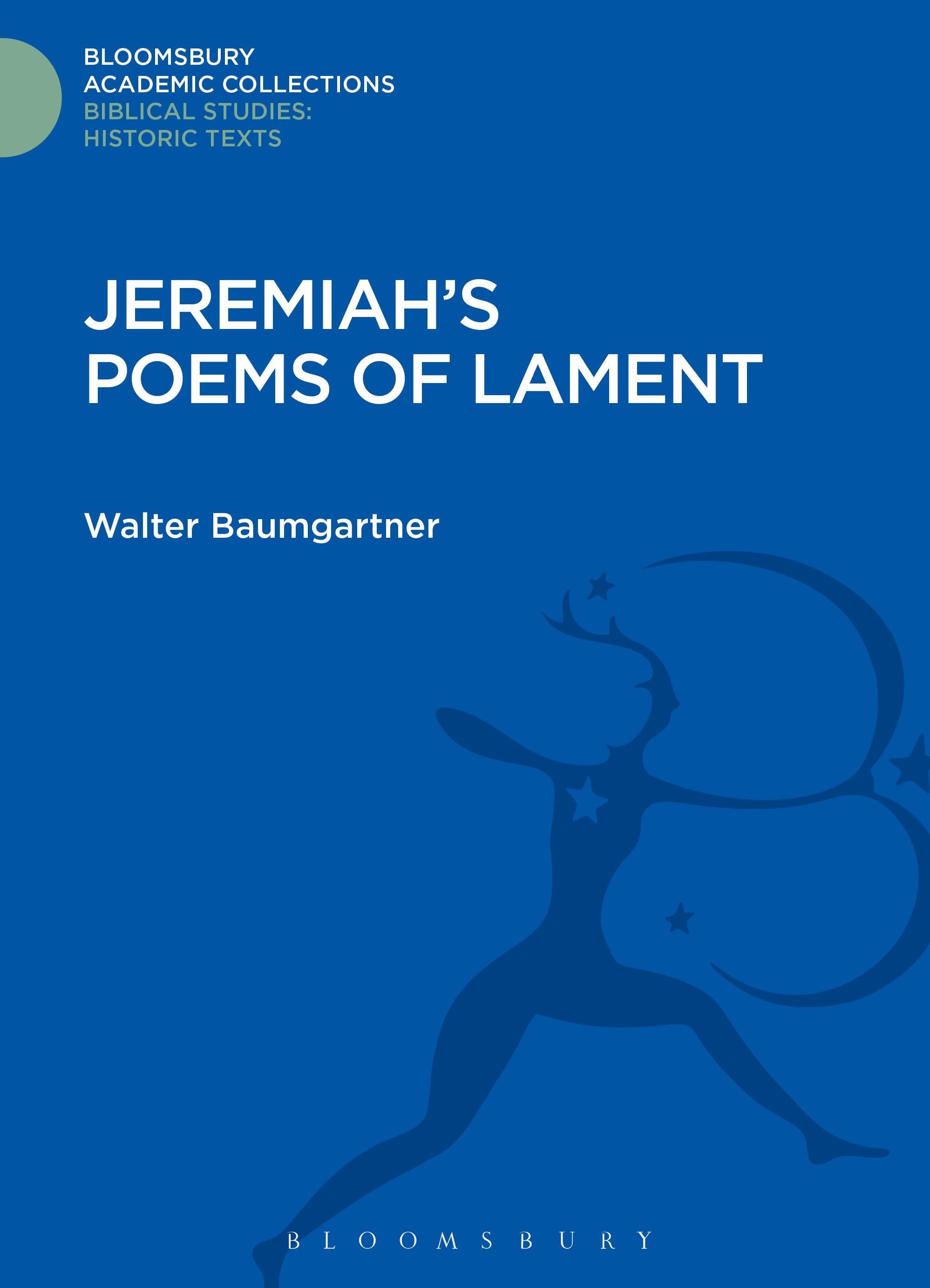 Vorderes Coverbild Jeremiah's Poems of Lament