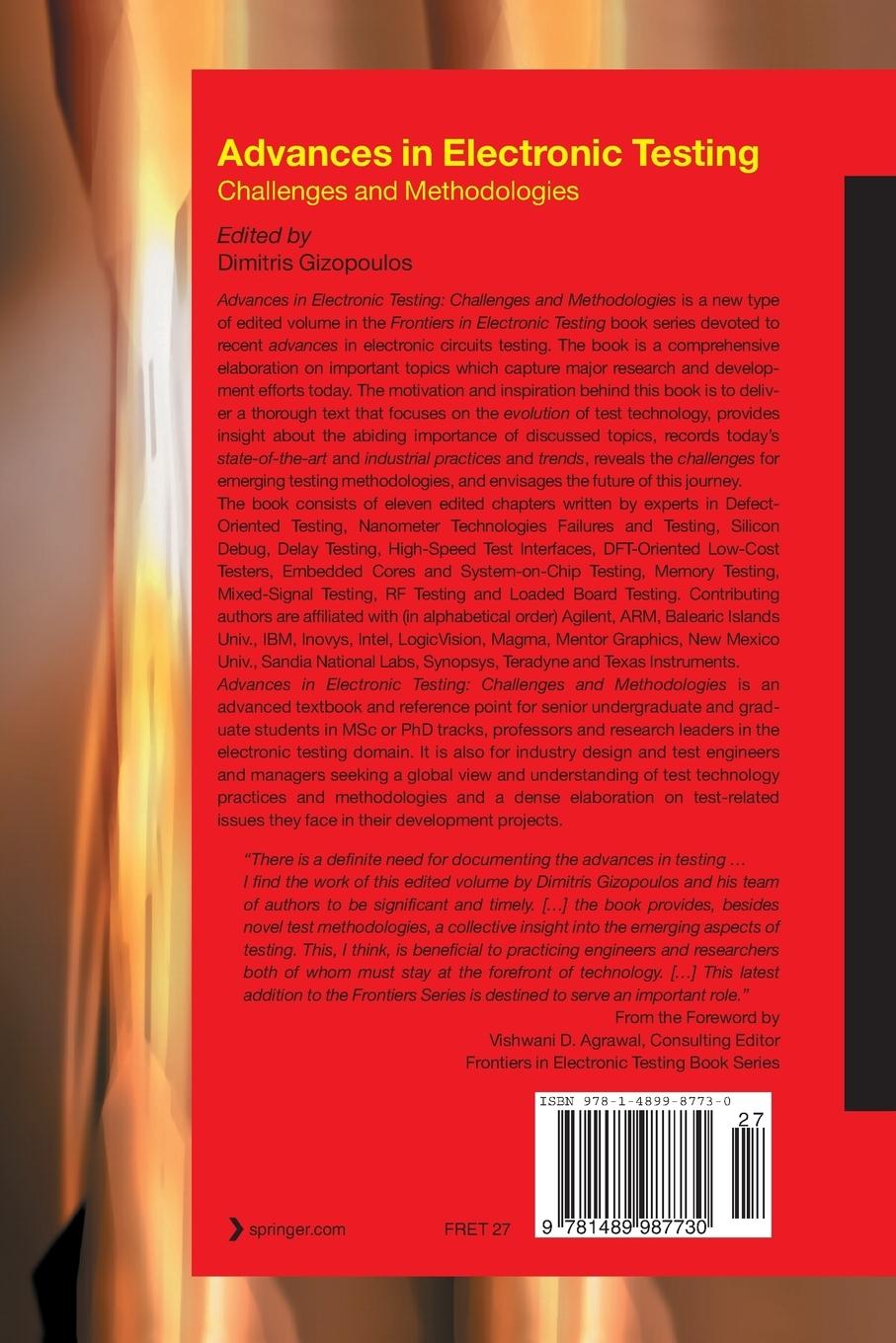 Rückseitencover Advances in Electronic Testing