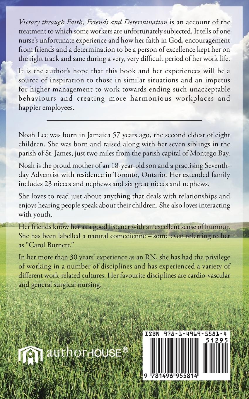 Rückseitencover Victory Through Faith, Friends & Determination