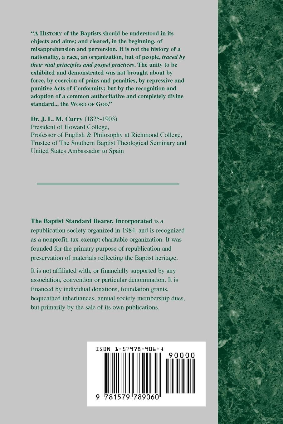 Rückseitencover Baptist Church Perpetuity