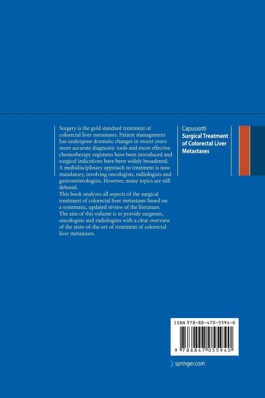 Rückseitencover Surgical Treatment of Colorectal Liver Metastases