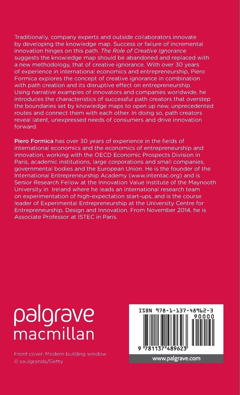 Rückseitencover The Role of Creative Ignorance: Portraits of Path Finders and Path Creators
