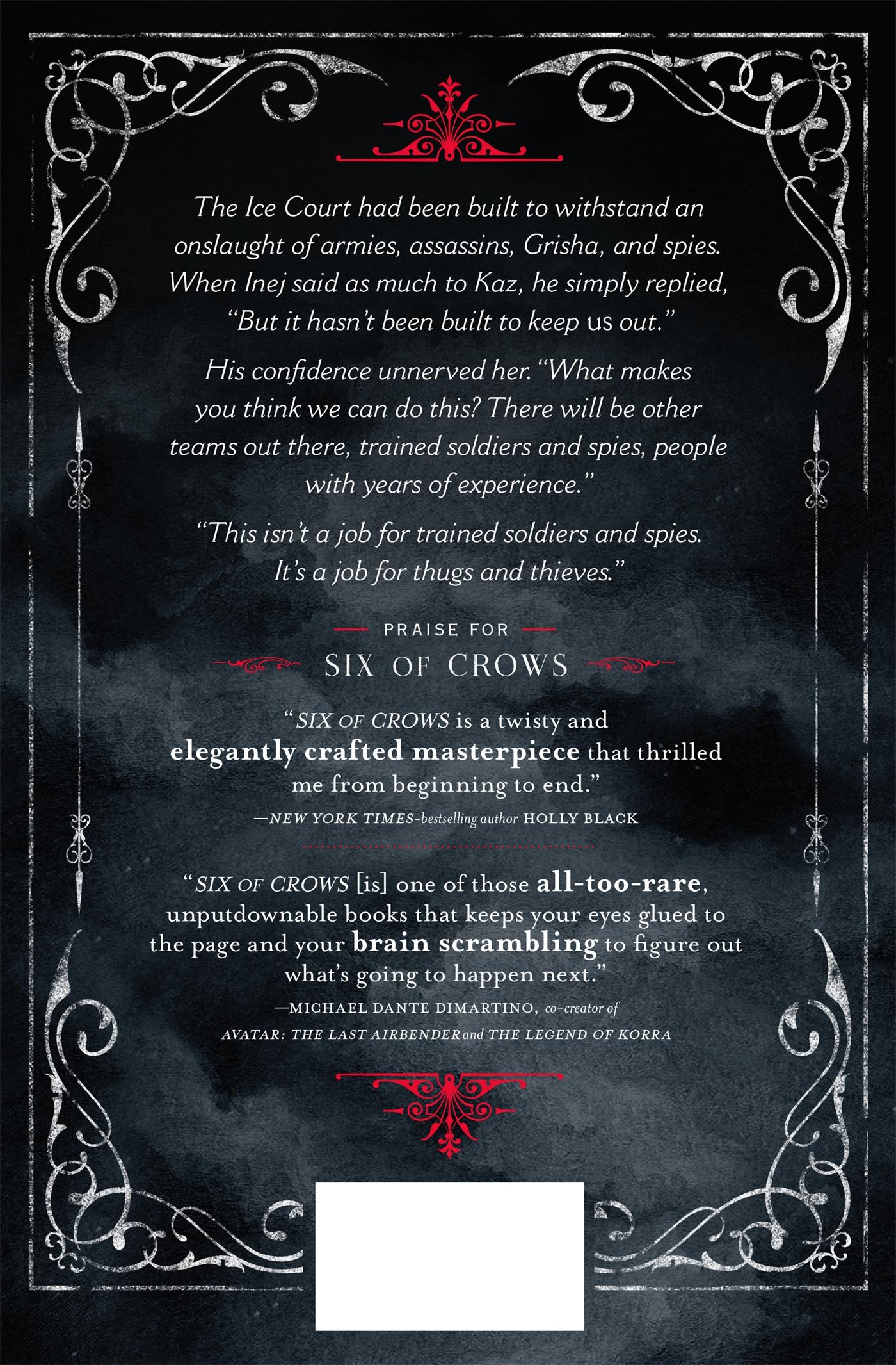Rückseitencover Six of Crows