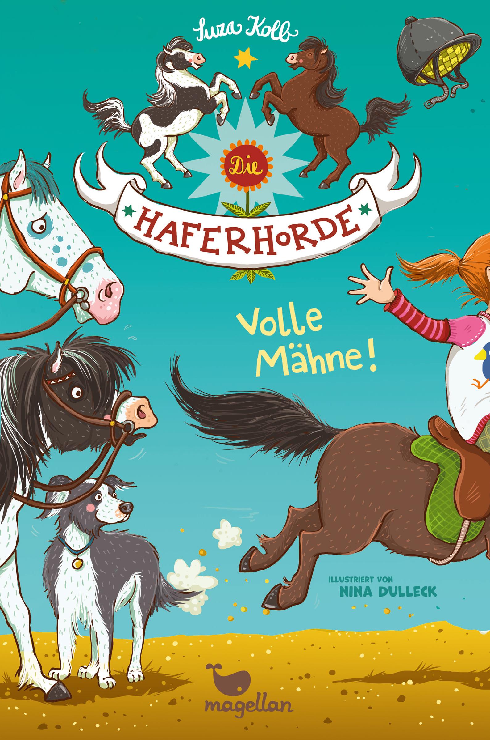 Vorderes Coverbild Die Haferhorde 02. Volle Mähne!