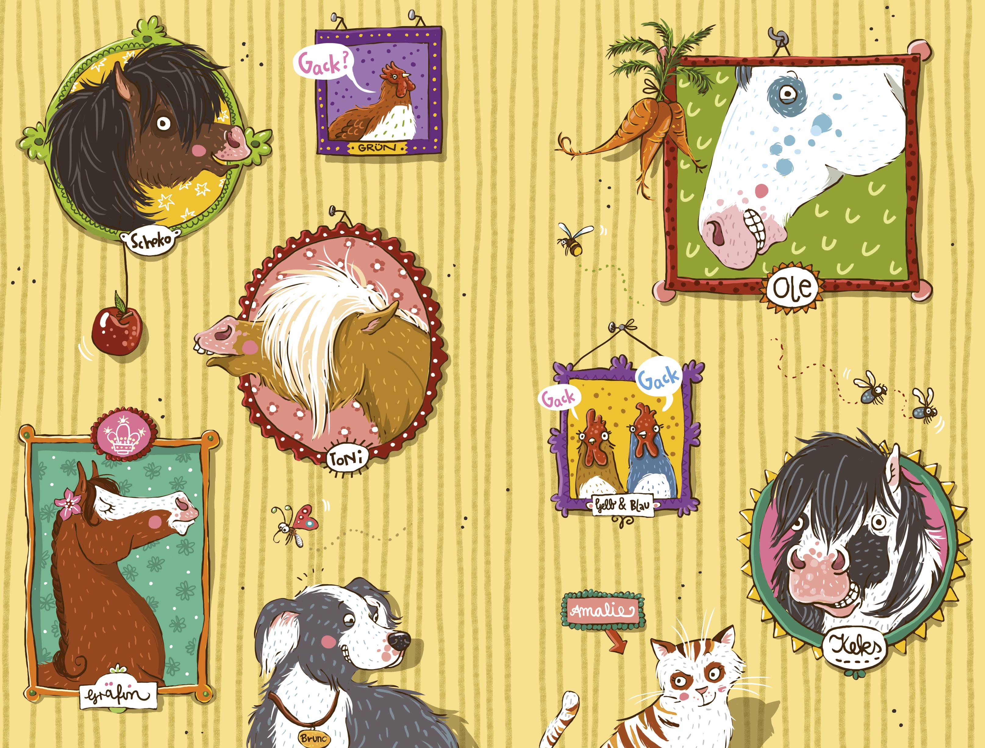 Beispielinhalt (Bild) Die Haferhorde 01. Flausen im Schopf