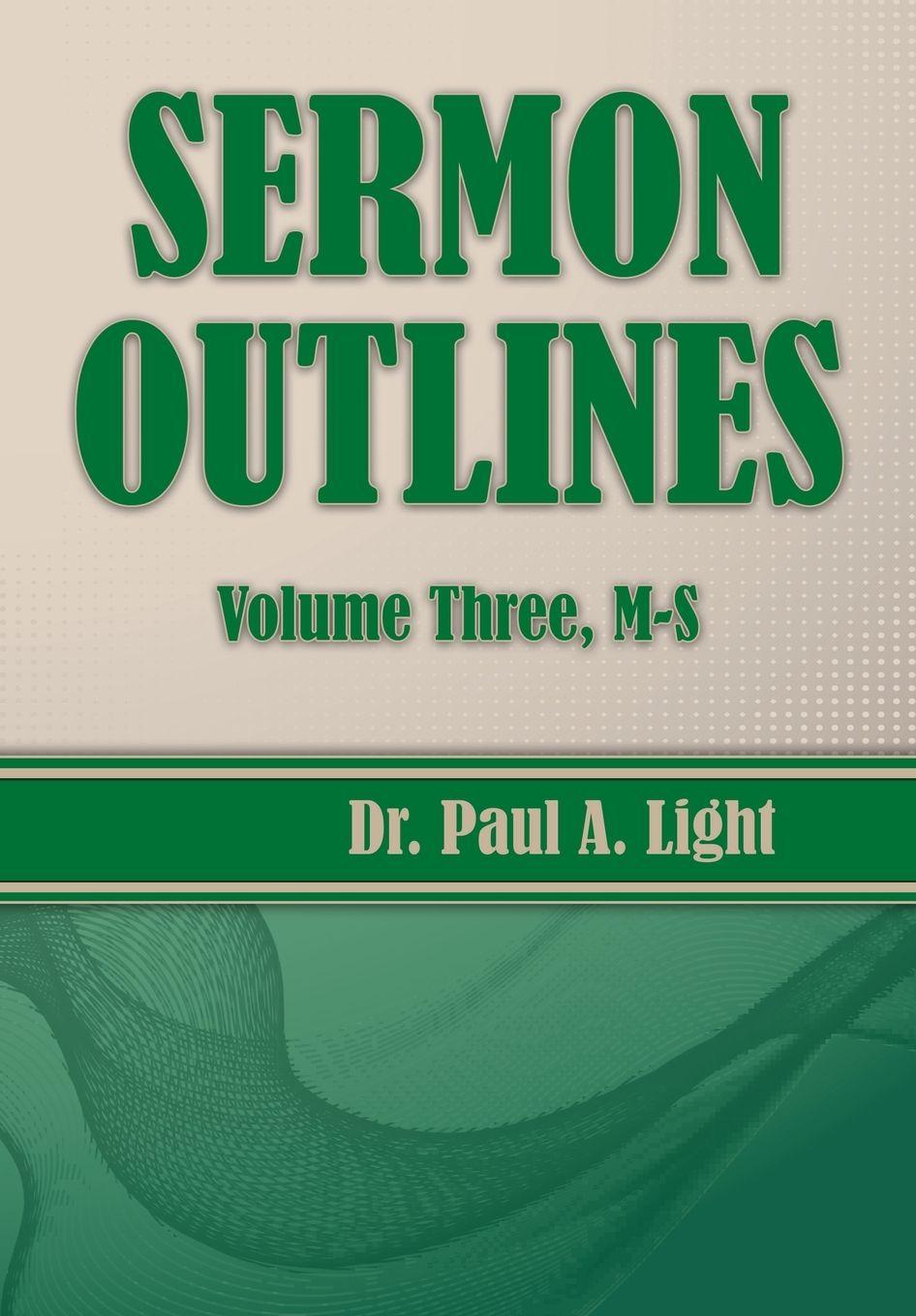 Vorderes Coverbild Sermon Outlines, Volume Three M-S