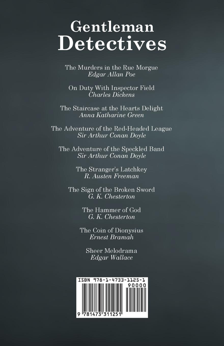 Rückseitencover Gentlemen Detectives - An Anthology of Short Stories