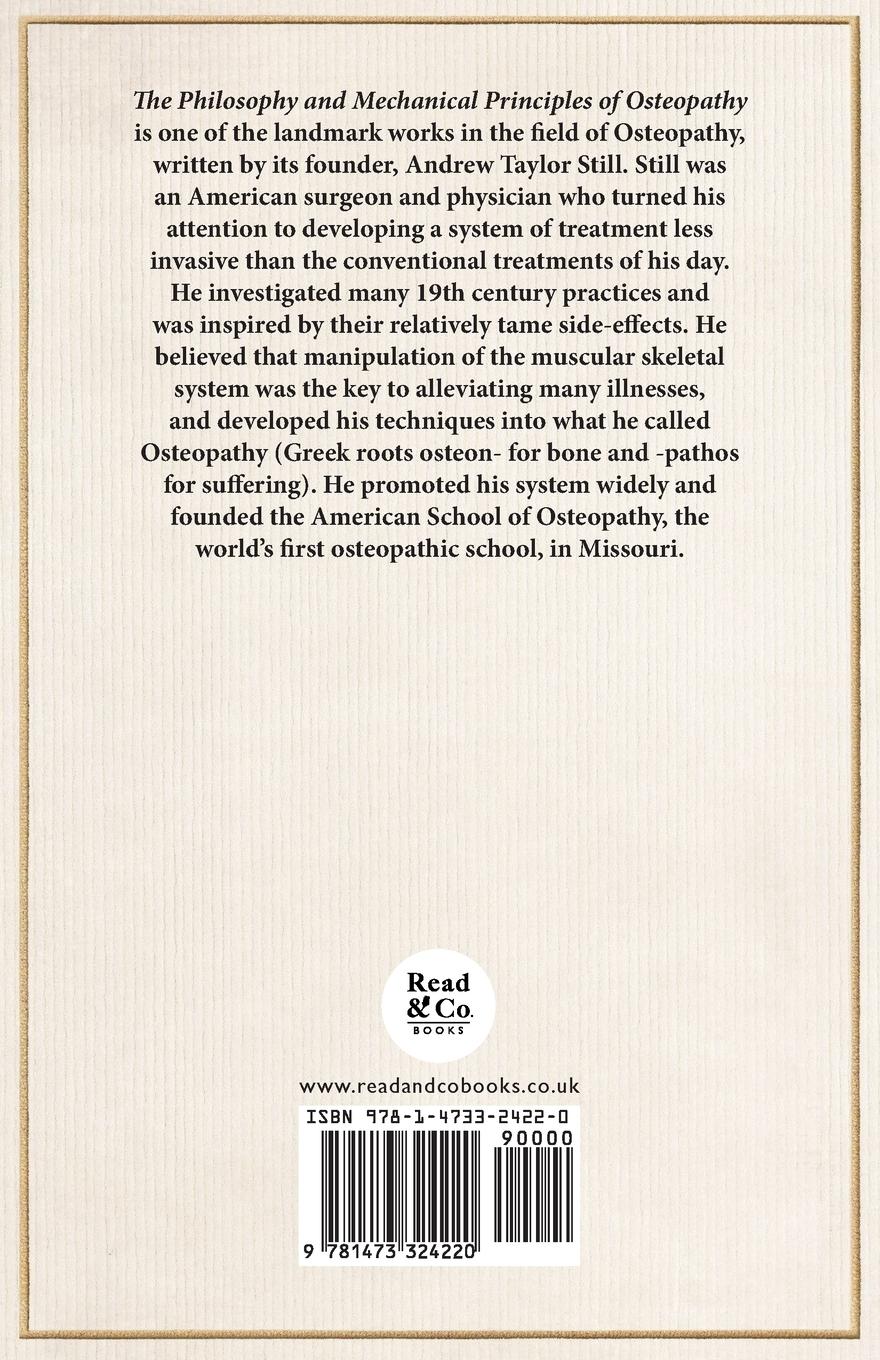 Rückseitencover The Philosophy and Mechanical Principles of Osteopathy