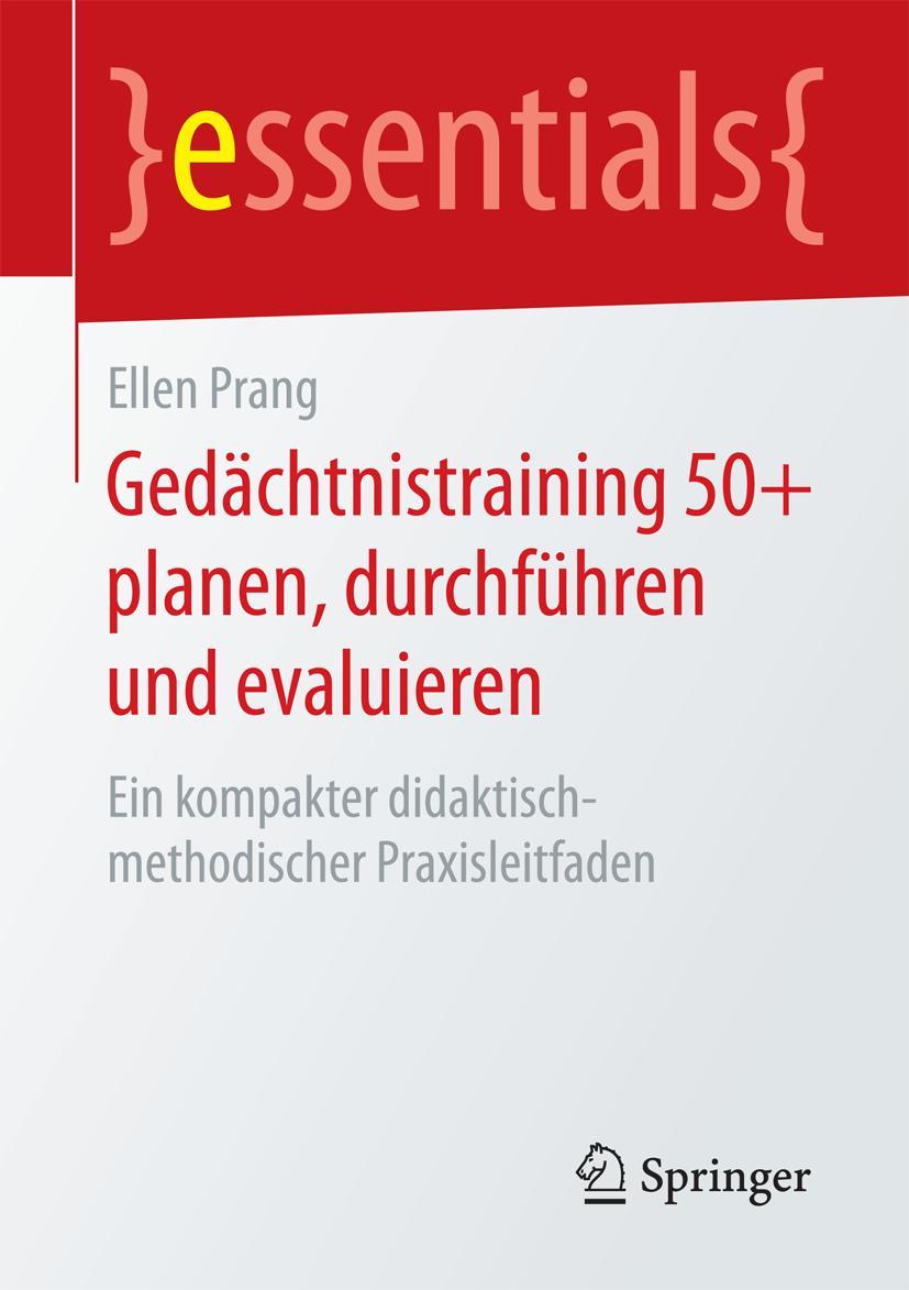 Vorderes Coverbild Gedächtnistraining 50+ planen, durchführen und evaluieren