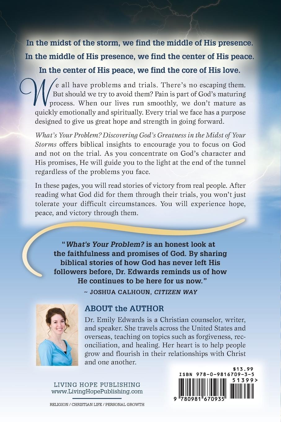 Rückseitencover What's Your Problem? Discovering God's Greatness in the Midst of Your Storms