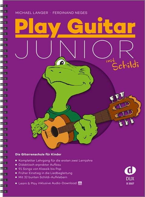 Vorderes Coverbild Play Guitar Junior mit Schildi