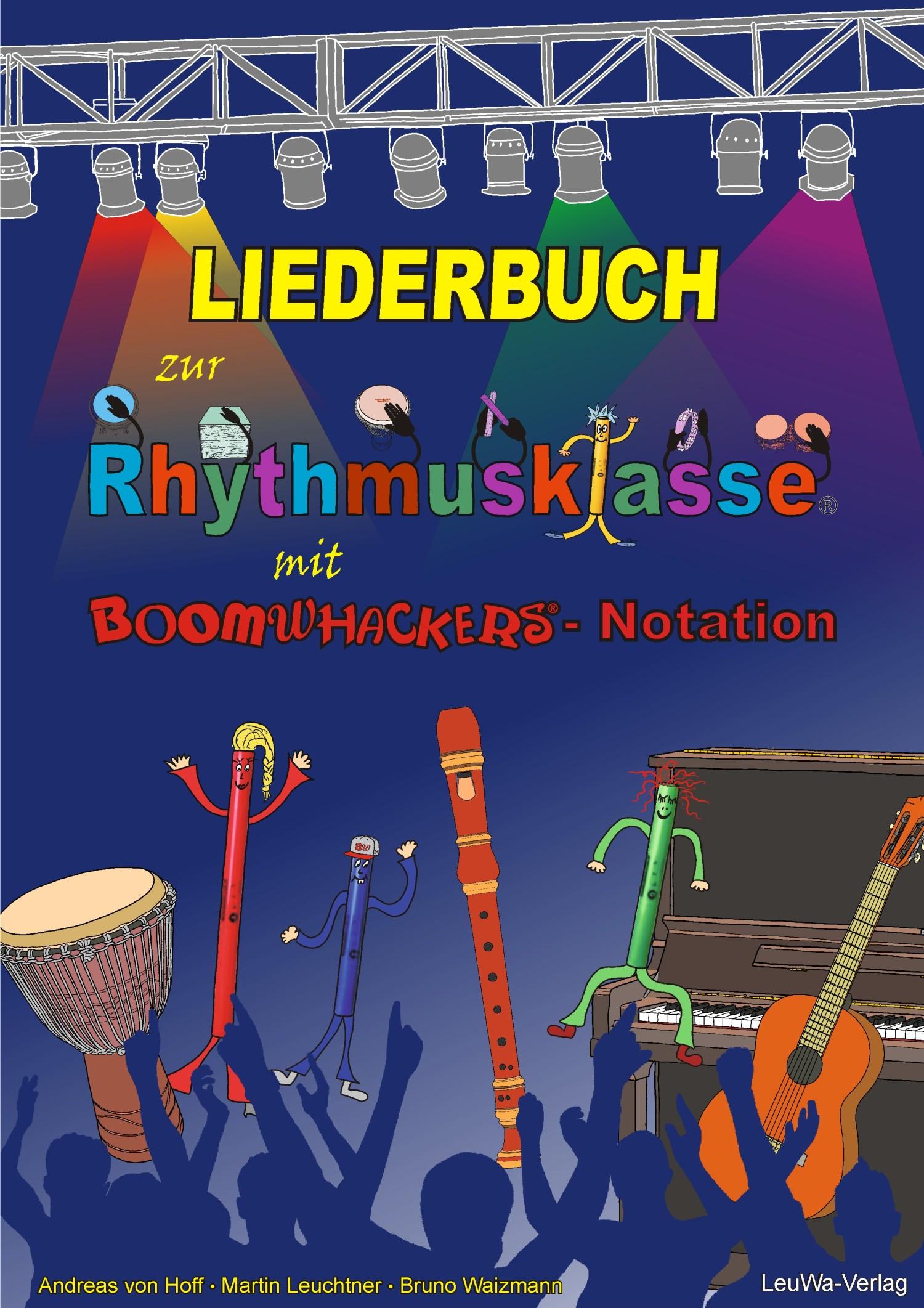 Vorderes Coverbild Liederbuch zur Rhythmusklasse mit Boomwhackers-Notation