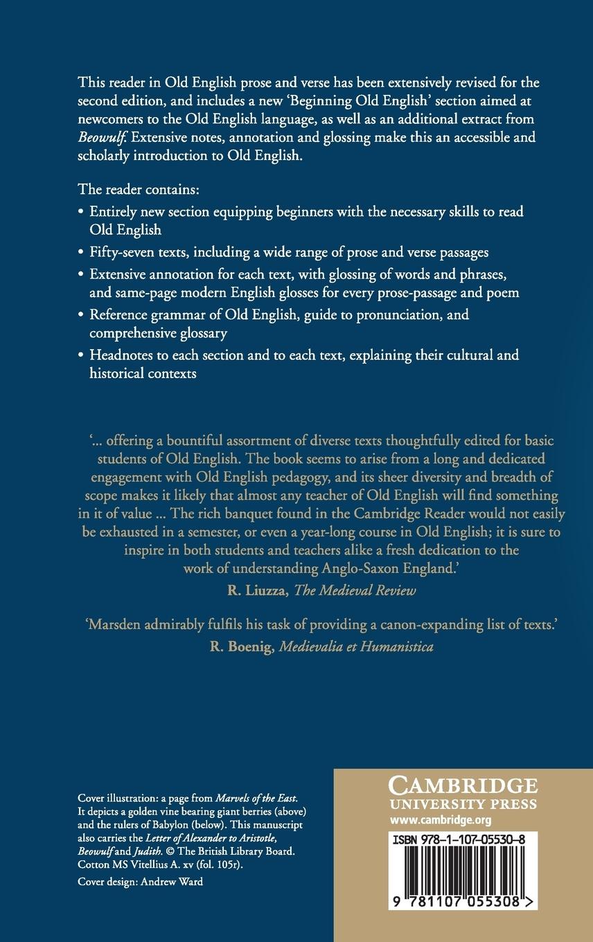 Rückseitencover The Cambridge Old English Reader