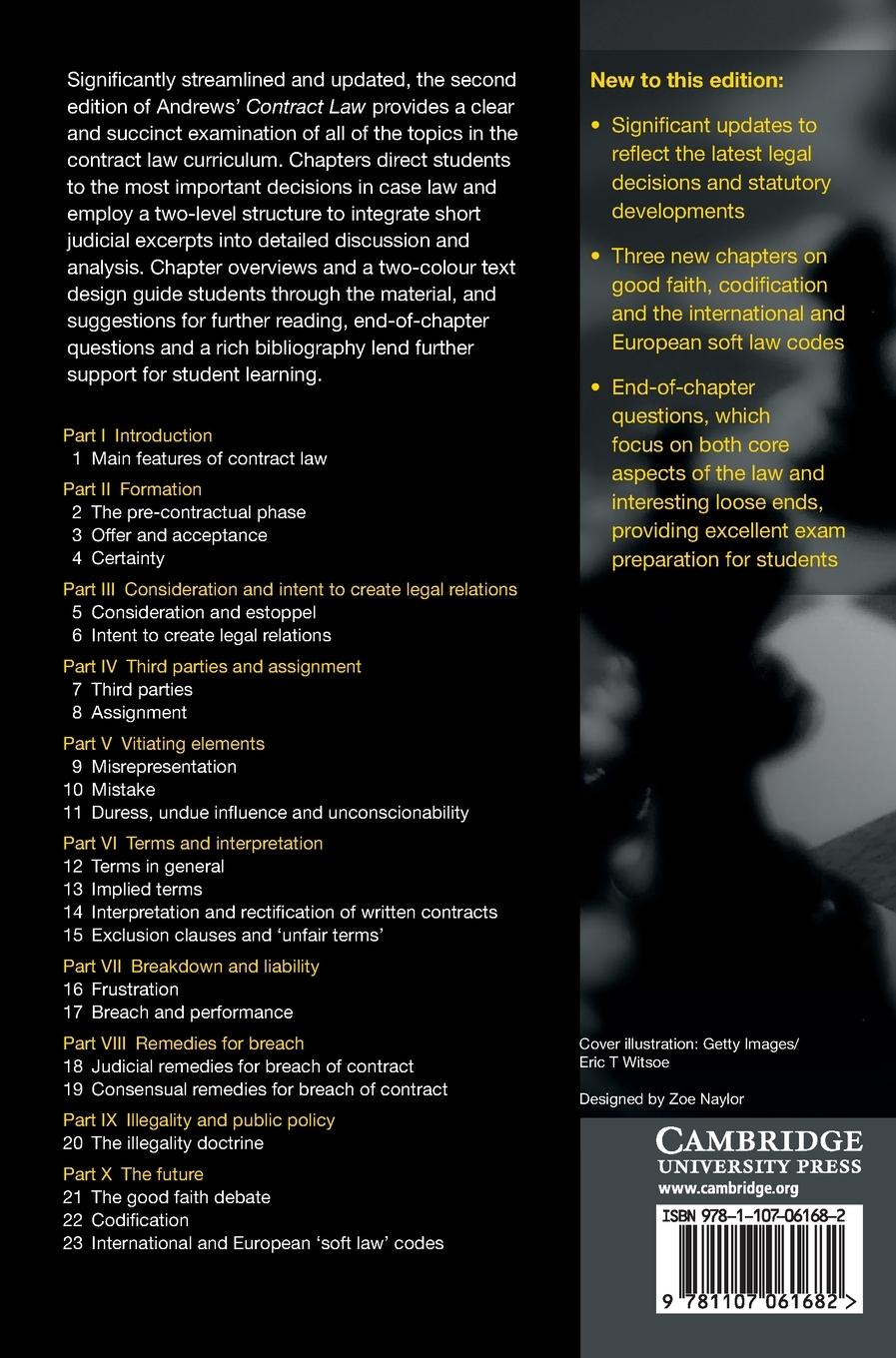 Rückseitencover Contract Law