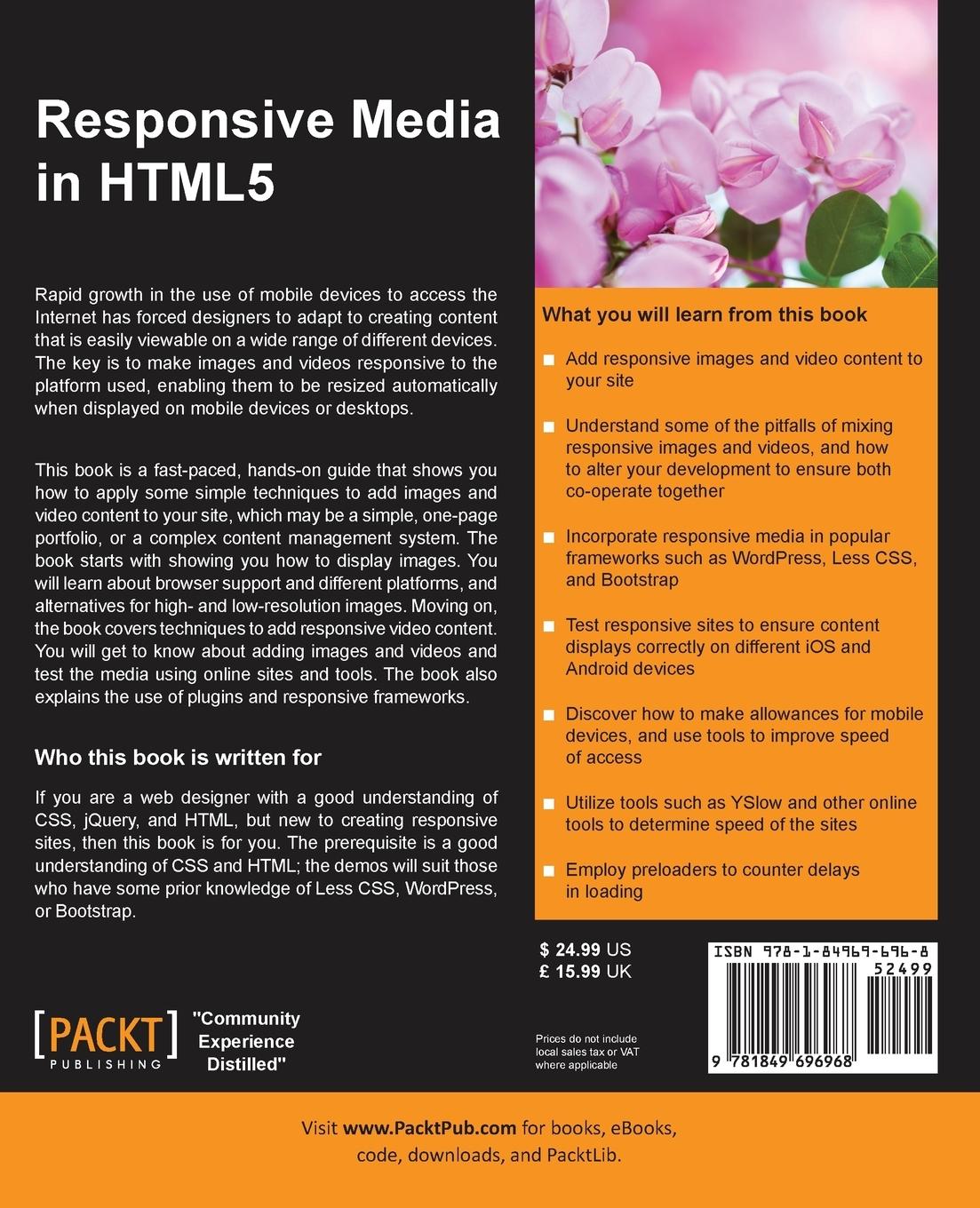 Rückseitencover Responsive Media in HTML5