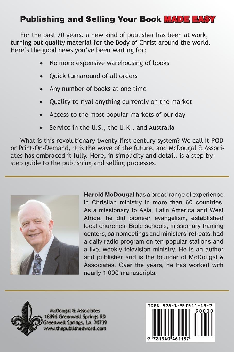 Rückseitencover Publishing and Selling Your Book Made Easy