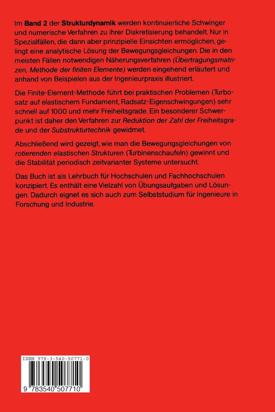 Rückseitencover Strukturdynamik