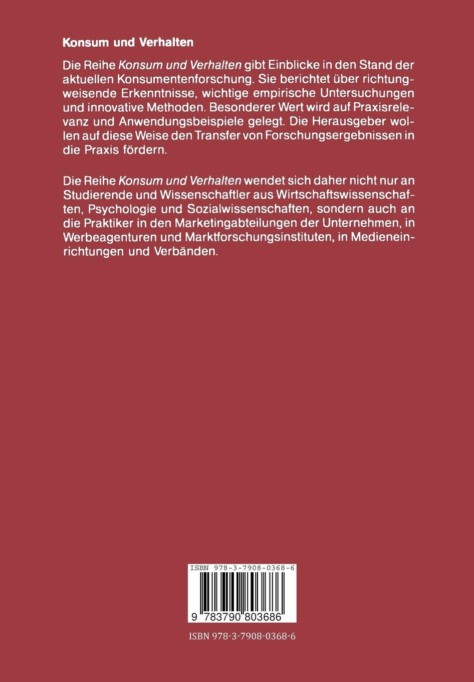 Rückseitencover Ladenatmosphäre und Konsumentenverhalten
