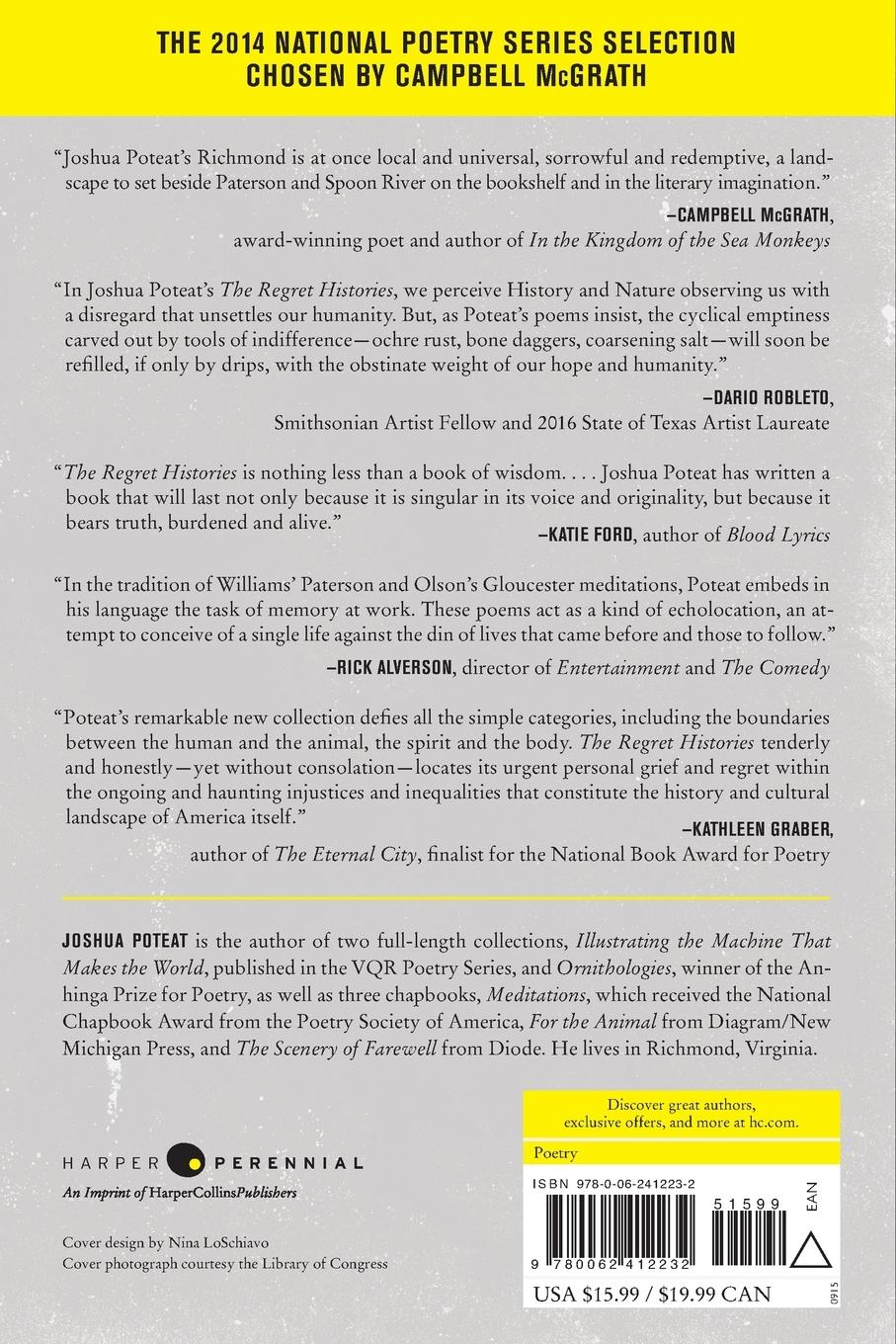 Rückseitencover Regret Histories, The