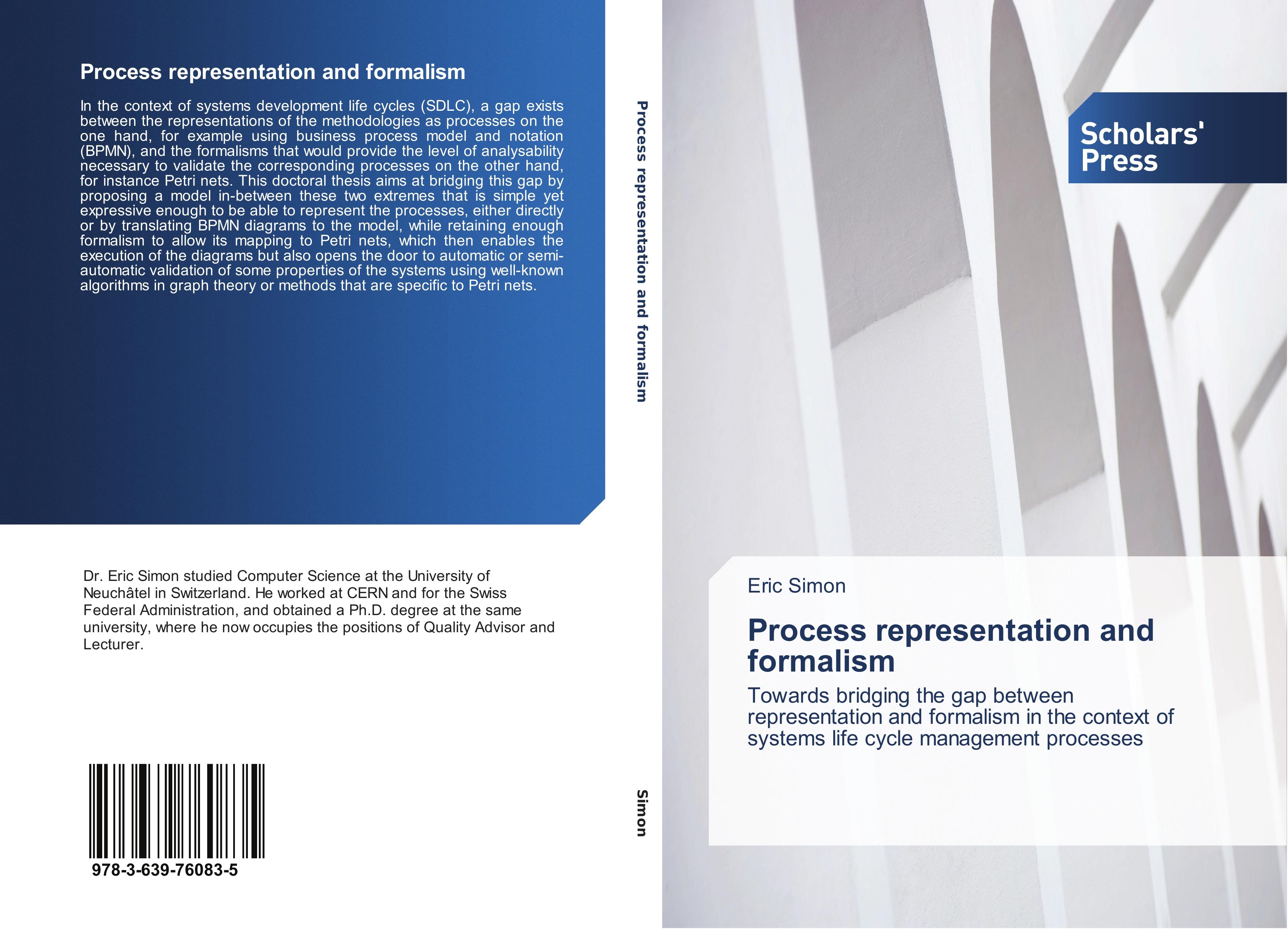 Vorderes Coverbild Process representation and formalism