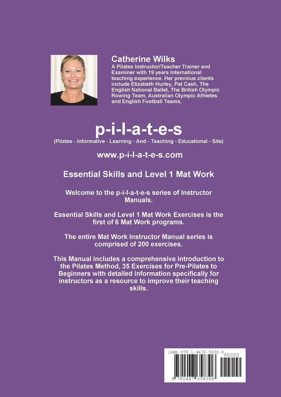 Rückseitencover p-i-l-a-t-e-s Mat Work Essential Skills and Level 1 Exercises