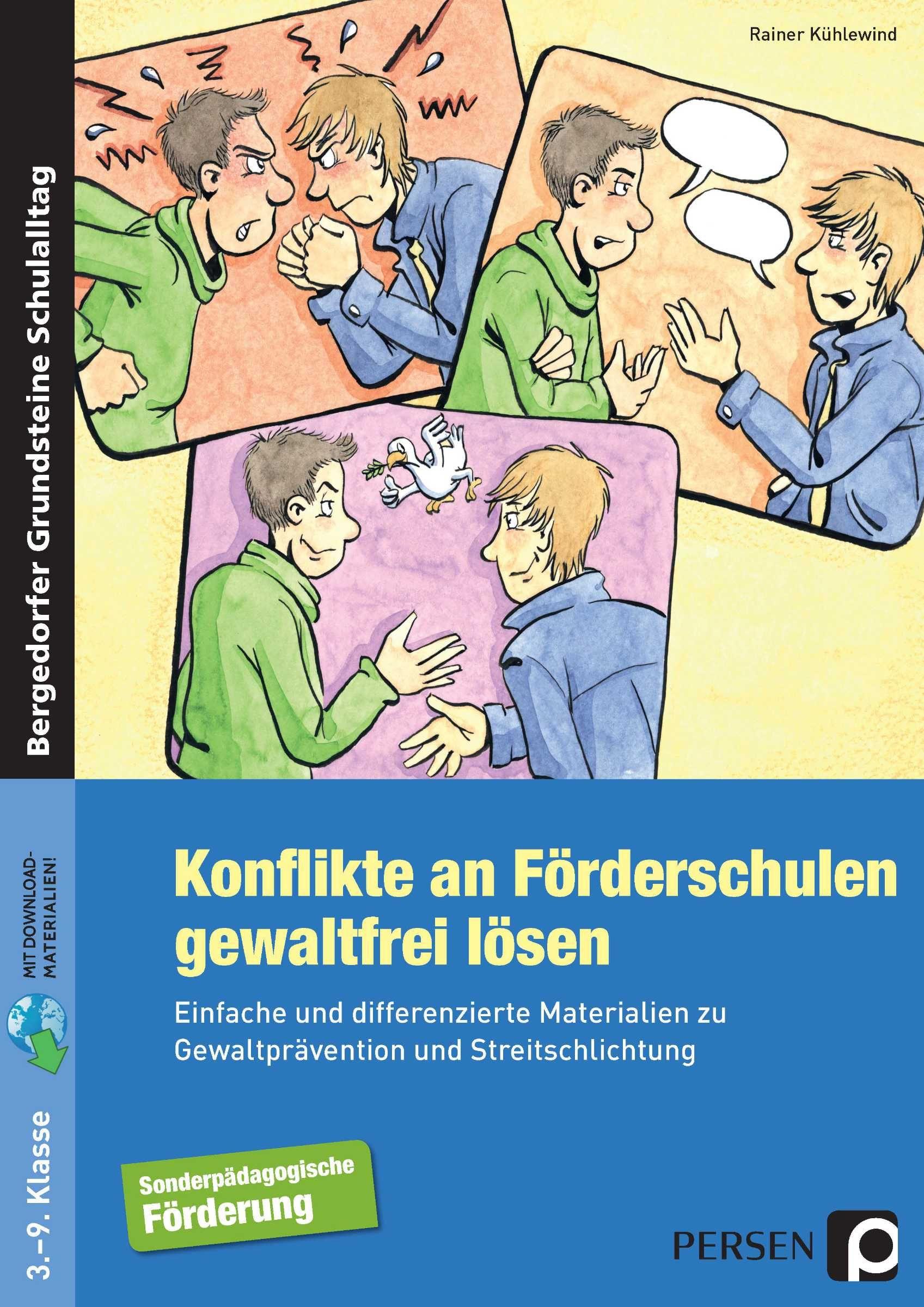 Vorderes Coverbild Konflikte an Förderschulen gewaltfrei lösen