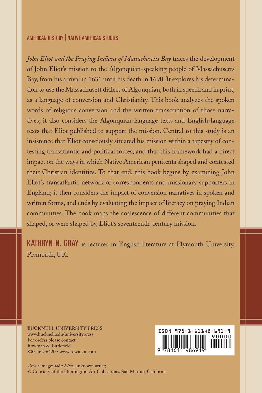 Rückseitencover John Eliot and the Praying Indians of Massachusetts Bay