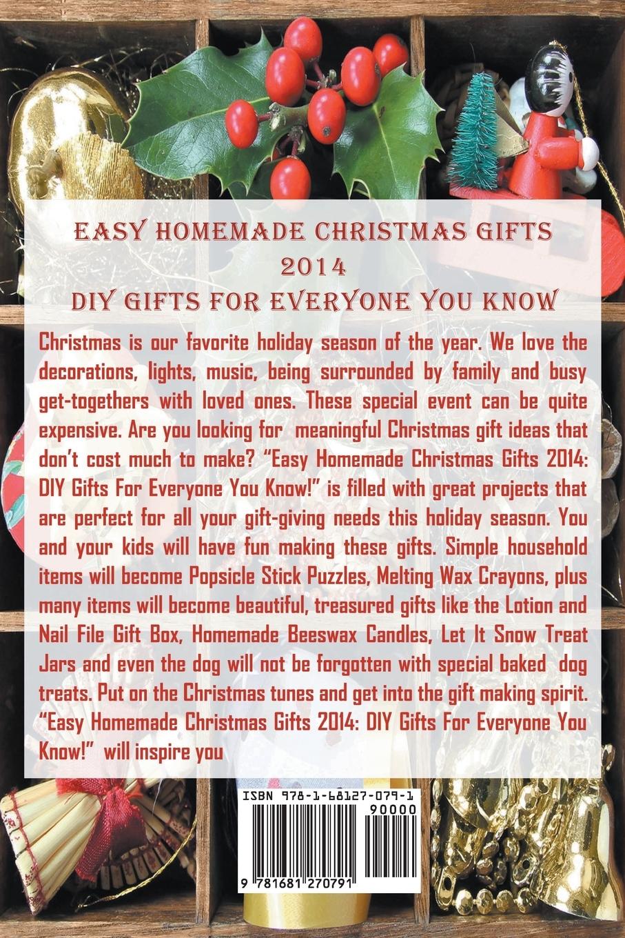 Rückseitencover Easy Homemade Christmas Gifts 2014