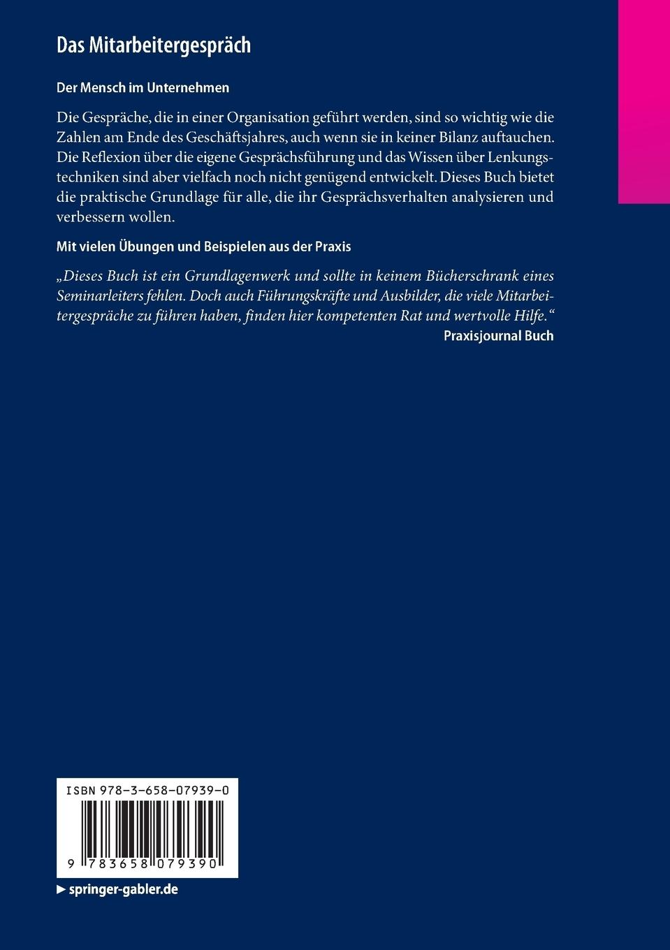 Rückseitencover Das Mitarbeitergespräch