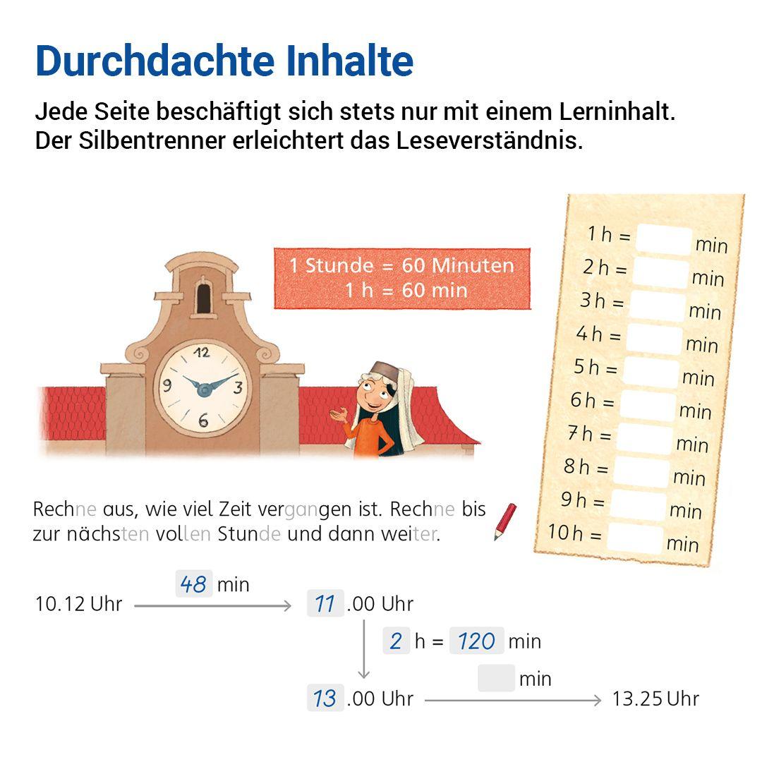 Beispielinhalt (Bild) Das Übungsheft Basiswissen Mathematik 4