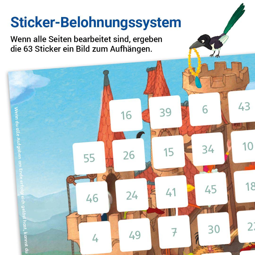 Beispielinhalt (Bild) Das Übungsheft Basiswissen Mathematik 4