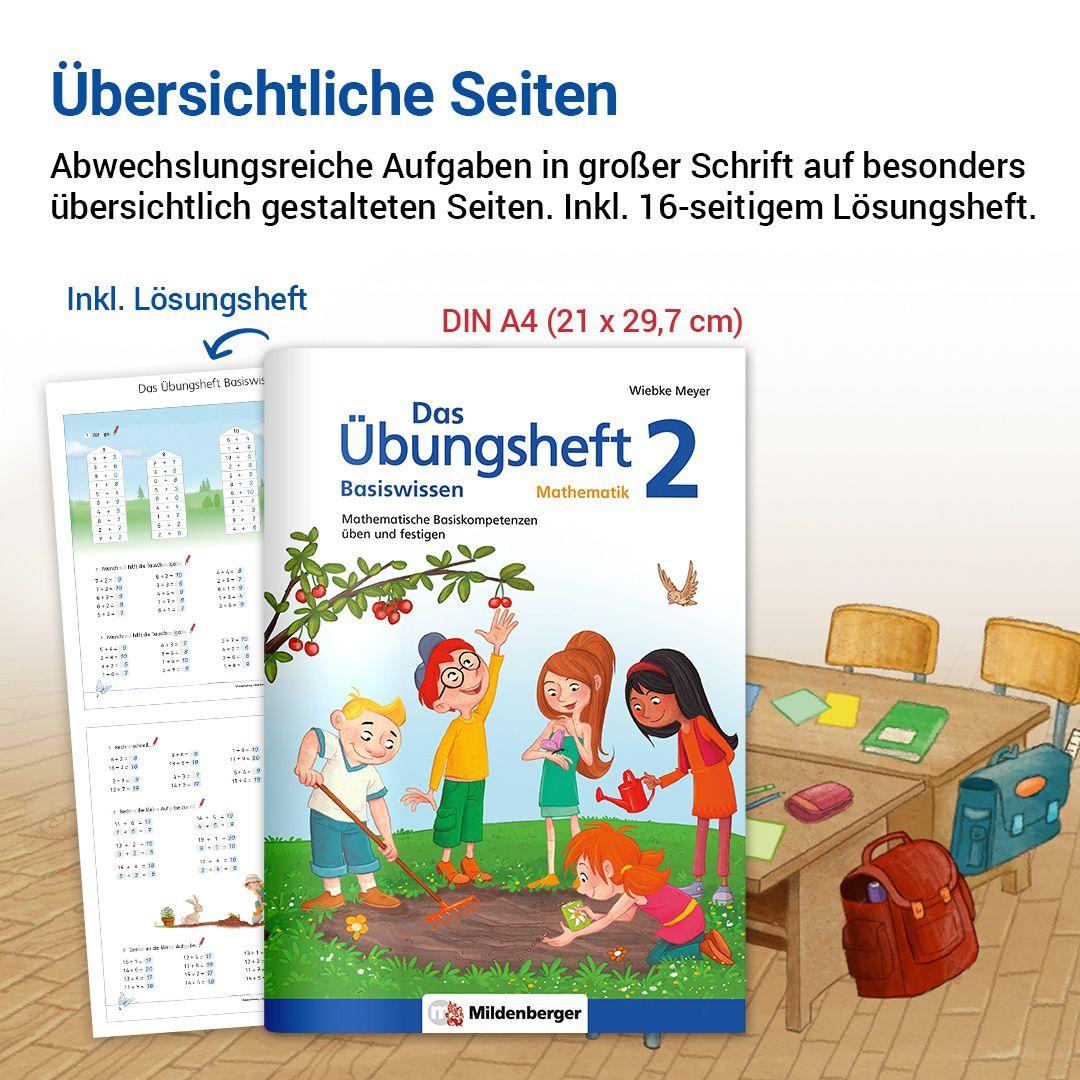 Beispielinhalt (Bild) Das Übungsheft Basiswissen Mathematik 2