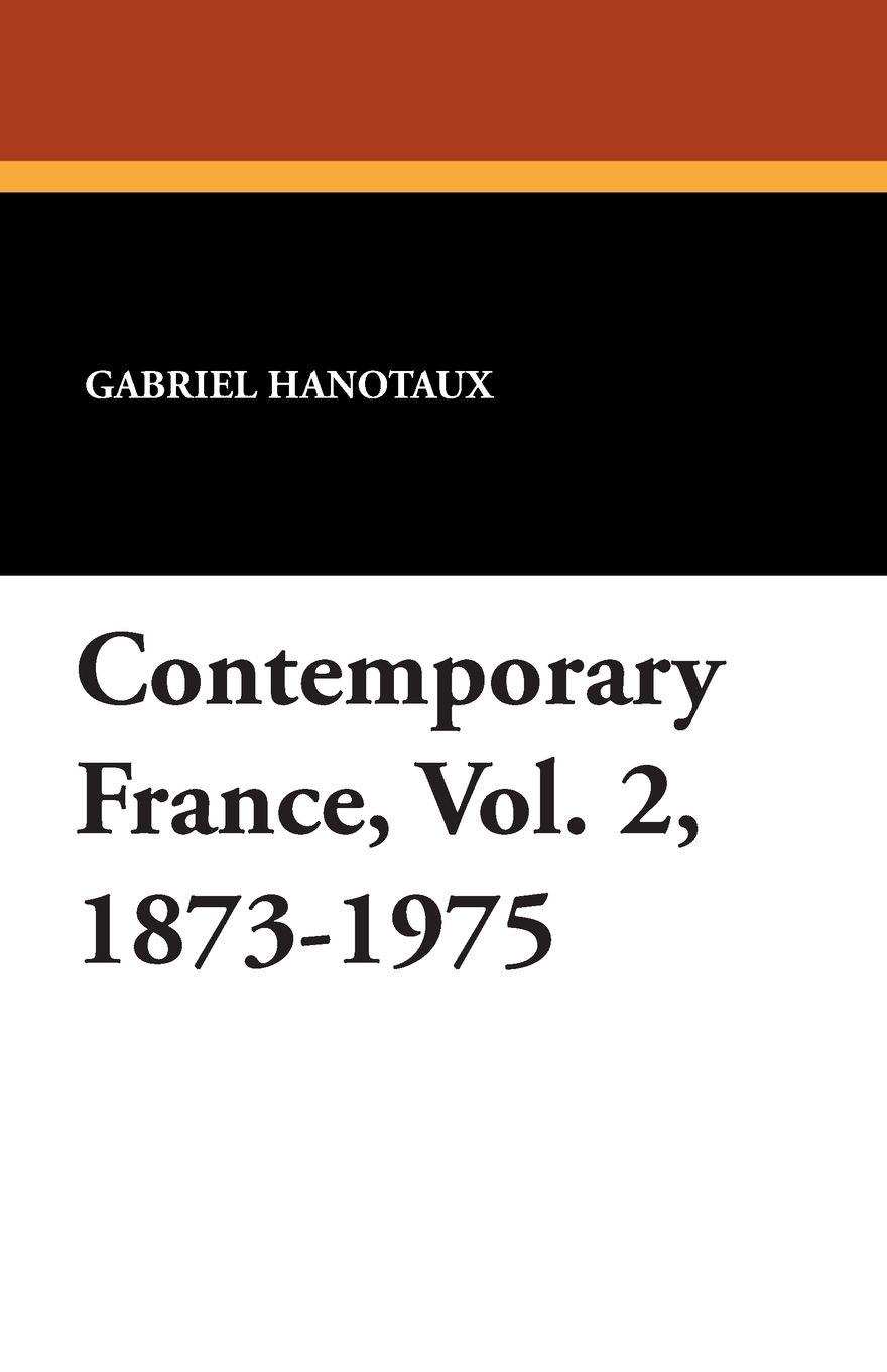 Vorderes Coverbild Contemporary France, Vol. 2, 1873-1975